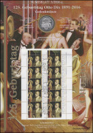 3267 125. Geburtstag Maler Und Grafiker Otto Dix - Numisblatt 5/2016 - Coin Envelopes