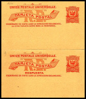 ENTIER POSTAL AVEC CARTE RÉPONSE - REPUBLIQUE DOMINICAINE - 2 X 2 Centavos - República Dominicana