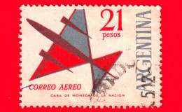 ARGENTINA - Usato - 1963 - Posta Aerea - Aereo Stilizzato - 21 - P. Aerea - Used Stamps