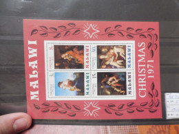 Noel Kerstmis Christmas  Neuf ** Mnh Perfect Malawi Bloc Blok Bl Sheet 25   ( 1971 ) - Christmas