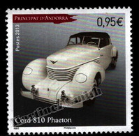 Andorre Français / French Andorra 2013 Yv. 737, Automobiles, Cars - MNH - Ungebraucht