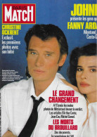 PARIS MATCH N° 1922  28 Mars 1986.  Johnny HALLYDAY. Fanny ARDANT.  Yves MONTANT.  François MITTERRAND - Desde 1950