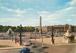 Automobiles - Paris - La Place De La Concorde - Au Centre L'obélisque De Louqsor - A Droite L'hôtel Grillon - 2CV - CPM  - Turismo