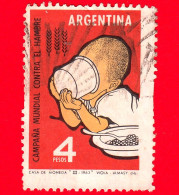 ARGENTINA - Usato - 1963 - Lotta Contro La Fame Nel Mondo - Freedom From Hunger - 4 - Gebruikt