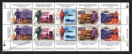 Canada 1996 Yvert 1463-67, History. Centenary Klondike Gold Rush. Prospectors - Sheetlet - MNH - Neufs