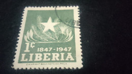 LİBERYA-1940-50    1     C.      DAMGALI - Liberia