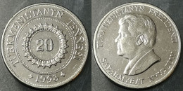 Monnaie Turkménistan - 1993 - 20 Tenge - Turkmenistan