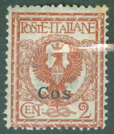 Italie  Coo  Sassone   1  *  B/TB   Rousseur Sinon TB   - Ägäis (Coo)