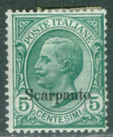 Italie  Scarpato  Sassone   2  *  TB   - Egeo (Scarpanto)