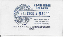 Buvard Annees  50's  NEUF CONFISERIE PATRICK ET MARCO BETHUNE - Food