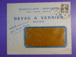 DM 10  ALGERIE   BELLE LETTRE  FENETRE   1928 BOUGIE  +AFF. INTERESSANT +++ - Brieven En Documenten