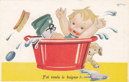 CPA (illustrateur Enfants)   J Ai Voulu Le Baigner ( B.bur Theme ) - Janser