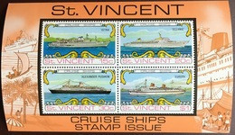 St Vincent 1974 Cruise Ships Minisheet MNH - St.Vincent (1979-...)