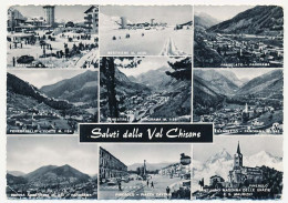 CPSM 10.5 X 15 Italie (33) Saluti Dalla VAL CHISONE  Val Cluson  Sestriere  Pragelato  Fenestrelle  Villaretto  Pinerolo - Mehransichten, Panoramakarten