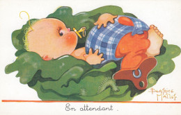 CPA (illustrateur Enfants)    En Attendant ( B.bur Theme ) B Mallet - Mallet, B.