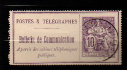 Timbres Téléphone Et Télégraphe , N° 22 10c Violet Oblitéré - Télégraphes Et Téléphones