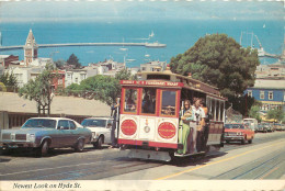 NEWEST LOOK ON HYDE ST THE FIRST CABLE CAR  - Funiculares