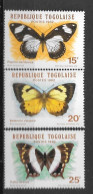 1982 - N° 1076 à 1078 **MNH - Papillons - Togo (1960-...)