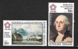 1976 - N° 856 à 857 **MNH - 200 Ans Indépendance Des Etats Unis - Togo (1960-...)