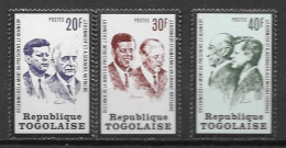 1973 - N° 790 à 792**MNH - Kennedy - Togo (1960-...)