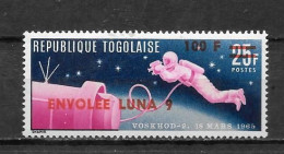 1966 - N° 483 **MNH - Sortie De L'Homme Dans L'espace, Luna 9 - Togo (1960-...)