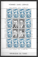 1962 - 352 **MNH - Alan Sheppard - Pliure En Haut à Droite - Feuille De 12 - Togo (1960-...)