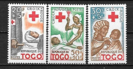 1959 - N° 292 à 294 **MNH - Croix Rouge - Togo (1960-...)