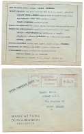 Stoffe & Telerie Fattura Commerciale Aperta EMA Rossa Manifattura Borgomaneri Gallarate 27gen1969 - Factories & Industries