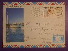 DM 10   NOUV. CALEDONIE BELLE   LETTRE  1991 NOUMEA  A TOULON  FRANCE    +AFF. INTERESSANT +++ - Lettres & Documents