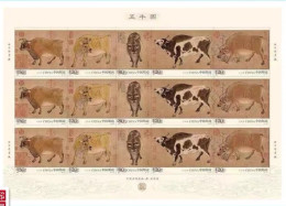 China MNH Stamp,2021-4 Five Ox,sheet - Nuovi