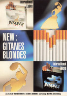 PUBLICITE  - International Lights - New Gitanes Blondes - Colorisé - Carte Postale - Werbepostkarten