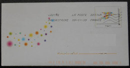 Enveloppe PAP De Service La Poste Timbre Logo Oiseau Multicolor La Poste  Oblitéré - Brieven & Documenten