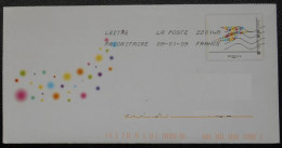 Enveloppe PAP De Service La Poste Timbre Logo Oiseau Multicolor La Poste  Oblitéré - Storia Postale