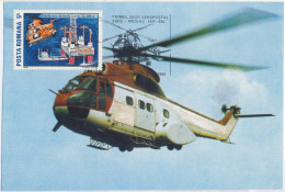 MAX 56 - 246 HELICOPTER, Romania - Maximum Card - 1989 - Hubschrauber