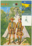 MAX 56 - 271 SCOUT, Stamp With Vignette Very RARE, Romania - Maximum Card - 2000 - Other & Unclassified