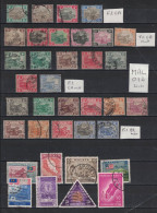 Malaisie - Etats Malais Fédérés - Lot De 36 Timbres Oblitérés - Tous Différents - Tigre - Federated Malay States