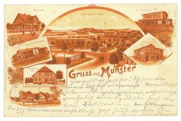 GER 35 - 16991 MUNSTER, Litho, Germany - Old Postcard - Used - 1899 - Munster