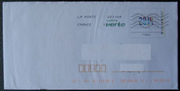 Enveloppe PAP De Service La Poste Timbre 2014  Oblitéré  Avec Son Carton De Correspondance - Storia Postale