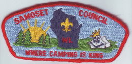 B 29 - 25 USA Scout Badge - Samoset Council, Maine - Pfadfinder-Bewegung