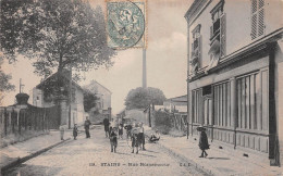 STAINS (Seine-Saint-Denis) - Rue Romaincour - Tirage N&B - Voyagé 1907 (2 Scans) Géliot, 6 Rue Cassette à Paris 6e - Stains