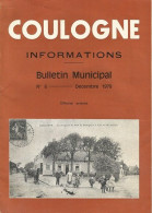 Bulletin Municipal De La Commune De COULOGNE (62 Pas De Calais)  N° 6   Décembre 1979 - Allgemeine Literatur