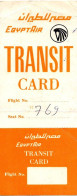 TRANSIT PASS EGYPT AIR - Mundo