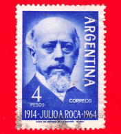 ARGENTINA - Usato - 1964 - 50 Anni Della Morte Di Julio Argentino Roca (1843-1914) - 4 - Gebraucht