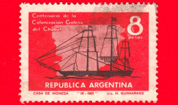 ARGENTINA - Usato - 1965 - 100 Anni Di Colonizzazione Gallese Di Chubut - Veliero 'Mimosa', Mappa - 8 - Usati