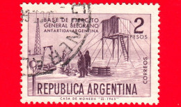 ARGENTINA - Usato - 1965 - Argentina Nell'Antartide - Base Militare 'Generale Belgrano' - 2 - Usados