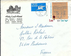 ISRAEL Ca.1973: LSC De Jérusalem Pour Bédarieux (Hérault, France) - Covers & Documents