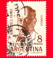 ARGENTINA - Usato - 1965 - Roberto J. Payró (1867-1928), Scrittore - 8 - Gebruikt