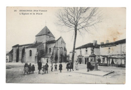 BESSINES - L'Eglise Et La Place - Bessines Sur Gartempe