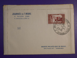 DM 10    MAROC BELLE  CARTE  LETTRE 1948 CASA    +AFF. INTERESSANT +++ - Storia Postale