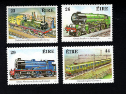 2000284619 1984  SCOTT 581 584 (XX) POSTFRIS  MINT NEVER HINGED -  IRISH RAILWAYS SESQUICENTENARY - Unused Stamps